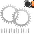 thumbnail image 1 of Reemplazo de acero inoxidable superior para cortacésped robot Worx modelo S/M, puntas de cortacésped robot Mejora de tracción para modelos Worx S/M Aluminio de 205 mm, 1 of 5
