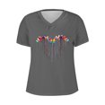 thumbnail image 4 of ATOYSOY Women's Summer Saving Heart Shape Graphic Tees Causal Workout Comfy Regular Fit Trendy Retro V Neck Pullover Short Sleeve T Shirts Loose Tops for Girls Gray XXL, 4 of 4