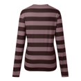 thumbnail image 5 of Basic T Shirts for Women Spring Summer Casual Tees Loose Long Sleeve Crewneck Striped Tops, 5 of 6