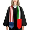 thumbnail image 5 of Usa American America And United Arab Emirates Graduation Sash Class Of 2024 2025 Graduation Stole 72 Inch Length Double Sided V Shape Graduation Scarf Graduation Congratulation Gifts, 5 of 7