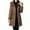 Coffee, variant on Women's Long Winter Coat, Thermal Lined Quilted Jacket, Windproof Parka with Hood, Warm Puffer Coat, Mid-Length Winter Jacket, Cold Weather Outerwear, Elegant Winter Parka Black