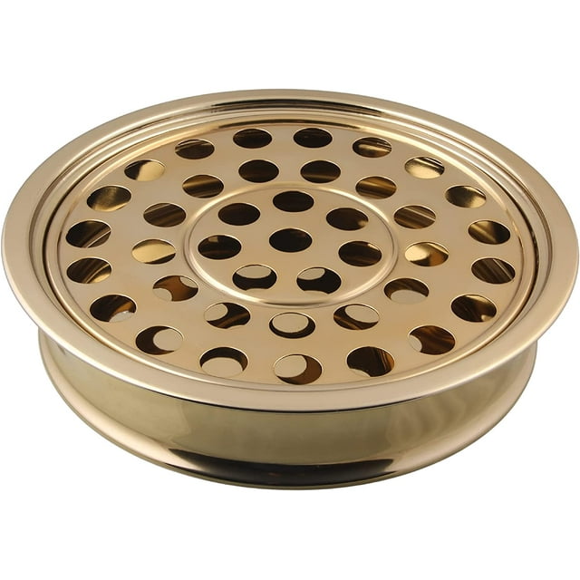 Mayur Export Plateau de Service en Acier Inoxydable pour Communion A Holy Wine - (Laiton/or Brillant)