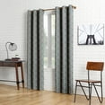 thumbnail image 6 of Sun Zero Kenwood Chevron Blackout Grommet Curtain Panel, 40"X84", Gray, 6 of 9