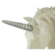 Pine Ridge Unicorn Glitter Horn for Wall Horse Head Sculpture – Decorative Fantasy Horn Accessory for Home Decor, Living Room, Nursery, and Bedroom (Head Not Included)
