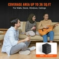 thumbnail image 6 of VEVOR Acoustic Foam Panels, 36 Pack 12 x 12 x 2 inches, High Density Soundproof Wall Panels, Acoustic Panels,Sound Dampening Absorbing Panels for Studio Wall and Ceiling,Black, 6 of 8