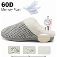 thumbnail image 3 of Pantuflas de espuma viscoelástica para mujer, cómodas, cálidas y acogedoras, antideslizantes, para interior y exterior., 3 of 5