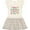 Natural with Stripes, variant on Inktastic Granny Loves Me Girls Girls Toddler Dress