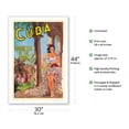 thumbnail image 2 of Cuba - Holiday Isle of the Tropics - Cuban Dancer with Maracas - Vintage Travel Poster 1949 - Fine Art Matte Paper Print (Unframed) 30x44in, 2 of 4