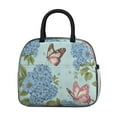 thumbnail image 2 of Obrewu Pioneer Flower and Butterfly Lunch Bag for Adult, Insulated, Leakproof, Oxford Cloth, 2 of 7