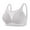 Gray, variant on SMihono Fashion Women's Supportive Bra Comfortable Soft Tank Top Bra Adjustable Wireless Push-Up Side Breast Everyday Bra for Elderly Beige L