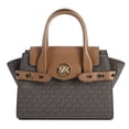 thumbnail image 1 of BOLSA MICHAEL KORS CARMEN MEDIUM LEATHER BELTED SATCHEL LOGO BROWN XBODY, 1 of 4