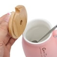 thumbnail image 4 of 1Pc Lovely Cat Ceramic Cup with Spoon and Lid Coffee Water Milk Mug for Drinkware Gift(Pink), 4 of 8