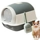 thumbnail image 1 of Caja de Arena para Gatos BAIWOLF Gris con Capucha y Antisalpicaduras, 1 of 9