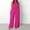 Red, variant on Laipiong Womens Plus Size Jumpsuits 2026 Summer Casual Sleeveless Solid Color Wide Leg Rompers Baggy Stretchy Loose Fit Overalls with Pockets