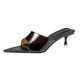 thumbnail image 2 of Sandalias de color caramelo a la moda para mujer, zapatillas de tacón fino con punta en pico para verano, zapatos informales Wmkox8yii hj789, 2 of 5