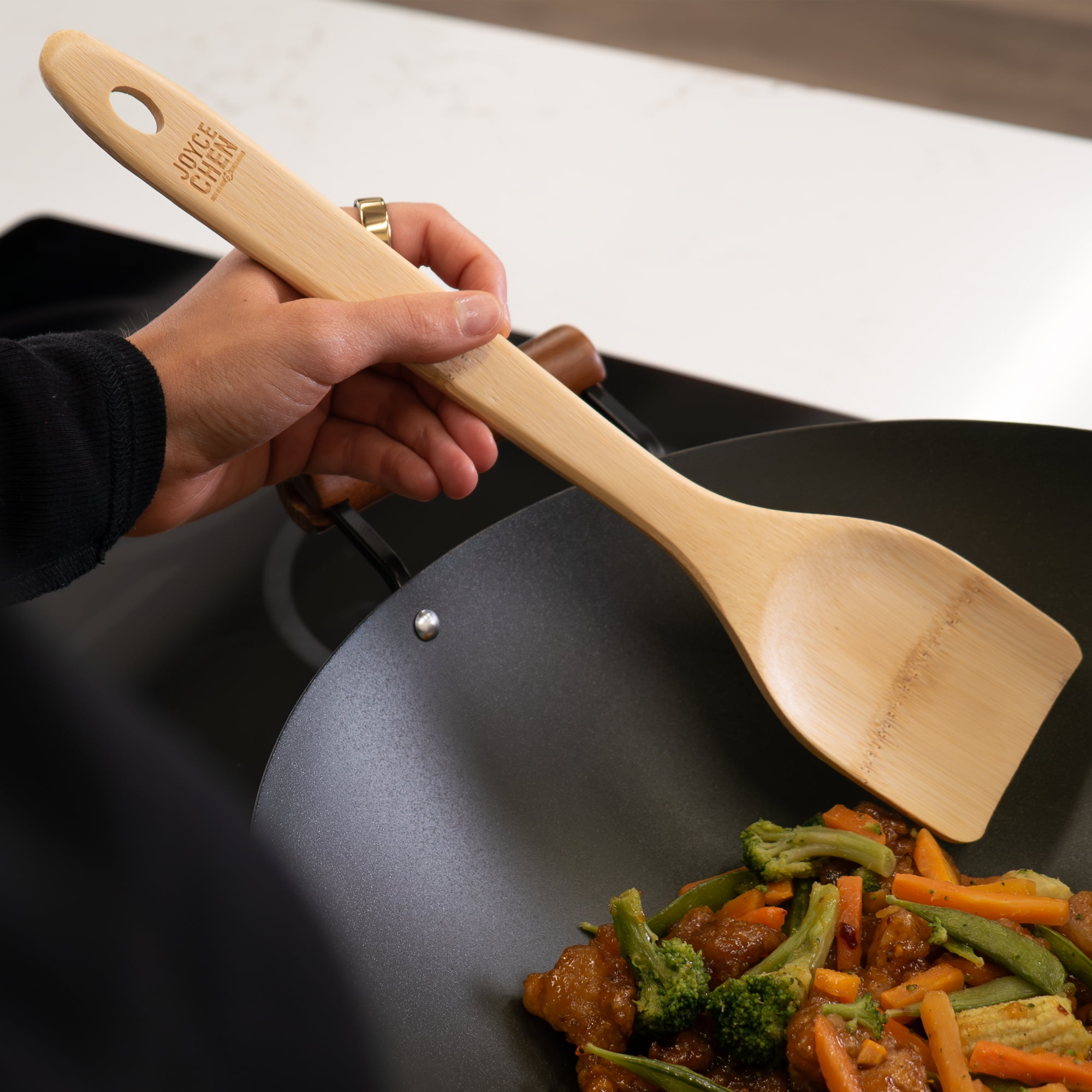 Joyce Chen Bamboo Stir Fry Spatula - Thumbnail 4