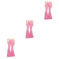 thumbnail image 4 of Wweixi Pantalon Extensible pour Femmes à Pattes d'Éléphant, Grand Application, Léger et Confortable, Rose, 3TG, Ensemble de 3, 4 of 6