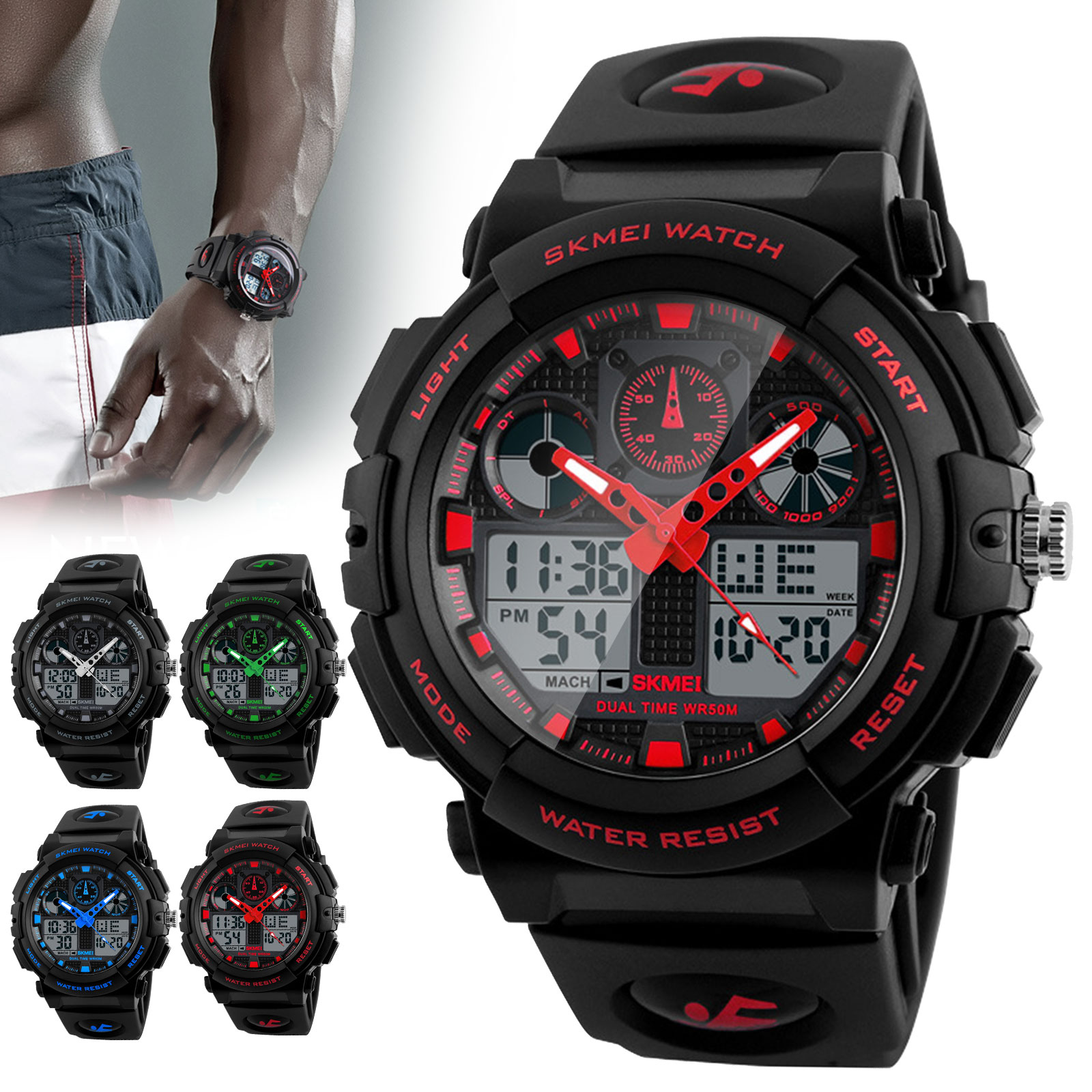 Men s Digital Sports Watch Large Face Waterproof Wrist Watches For Men Men s Digital Sports Watch Large Face Waterproof Wrist Watches For Men