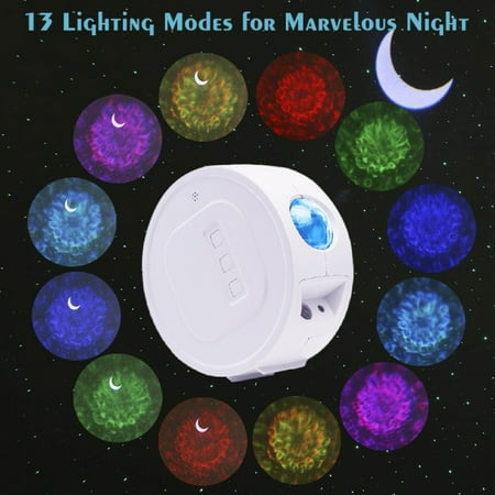 

13 Colors Ocean Waving Light Stars Sky Projector LED Nebula Cloud Night Light 360 Degree Rotation Night Light Lamp For Children