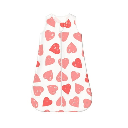 

Rocae Pink Hearts1 for Baby Unisex Sleeping Bag Sack Blanket baby sleep sack Wearable Blanket for Newborns Boys Girls-X-Large