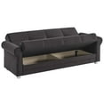 thumbnail image 2 of Ottomanson Convertible Sleeper Sofa Bed with Hidden Storage, Firm Comfort Couch, Black, 2 of 7