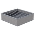 thumbnail image 1 of Caja de almacenamiento para ropa interior, calcetines, divisores, organizador de cajones para calcetines, bragas y corbatas. Grid gris claro 7, 1 of 9