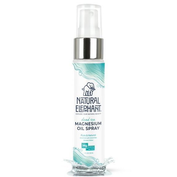 Natural Elephant Dead Sea Pure Magnesium Oil Spray 1 fl oz (Travel Size)