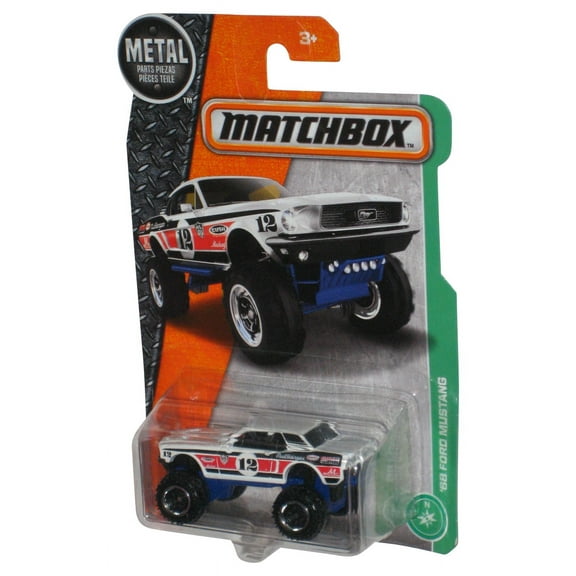 Matchbox Metal (2016) White '68 Ford Mustang Toy Truck 124/125