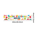 thumbnail image 2 of Colorful Personalized Happy Birthday Banner with Balloons Gifts Party Hats Background Party Decoration Photography Prop Birthday Party Supplies Birthday Decoration Backdrop, 2 of 7