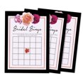 thumbnail image 1 of Inkdotpot Bridal Wedding Shower Bachelorette Party Bulk Blank Square Fill In Gift Ideas 50FloralBingoGameCards, 1 of 7