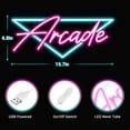 thumbnail image 3 of Letrero de neón LED Arcade de Kavaas, 40 x 17 cm, alimentado por USB, 110 — 240 V, 3 of 7