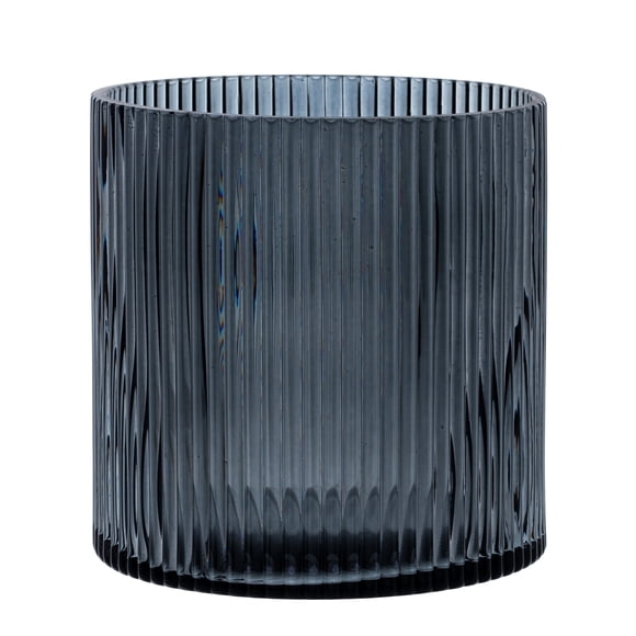 Better Homes and Gardens Home Glass Hurricane Pillar Candle Holder Medium Smoke
