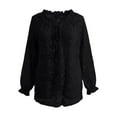 thumbnail image 4 of Womens Blouse Lace Long Sleeve With Camisole Casual Layered Plus Size Tops, 4 of 4