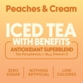 thumbnail image 5 of (2 pack) Ryl Iced Tea, Peaches n' Cream, Antioxidant Superblend, Zero Sugar, Low Carb,16.0 fl oz, Can, 5 of 8