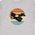 thumbnail image 4 of Inktastic Vintage Airplane Retro Sunset Boys or Girls Long Sleeve Toddler T-Shirt, 4 of 5