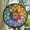 Rainbow Mandala, variant on Witch Cat Stained Glass Suncatcher  Cute Halloween Kitty Window Hanging, Fluffy White Cat with Broom Decor, Gift for Cat Lovers, Stained Glass Ornament 2025, Holiday Decoration,