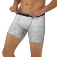 thumbnail image 3 of Disketp Silver Glitter Men's Boxer Briefs Men’s Underwear Boxer Briefs for Men, 3 of 7