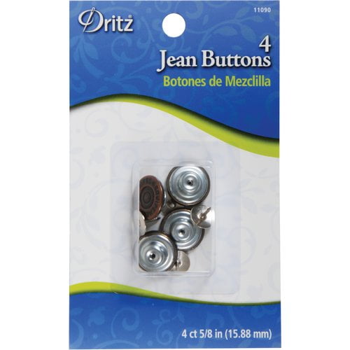 Dritz No Sew Buttons, 4 Count
