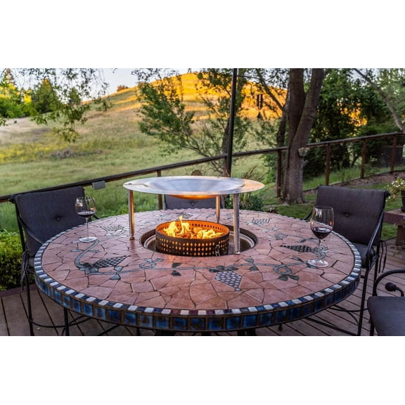 HeatSaver - 28" Fire Pit Heat Deflector / Reflector / Shield and Fire Pit Cover