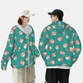 thumbnail image 4 of Gaeub Funny Christmas Deer Men's and Women's UPF 50+ Long-Sleeved Sun Protection Clothing, Fishing Shirt Long Sleeve Zip-Small, 4 of 7
