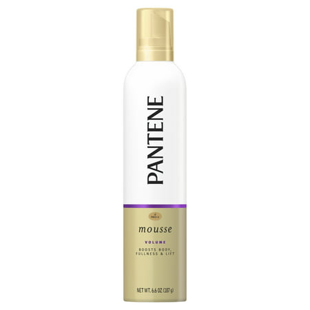 Pantene Pro-V Volume Body Boosting Mousse to Boost Fine, Flat Hair for Maximum Fullness, 6.6 (Best Drugstore Mousse For Volume)