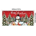 thumbnail image 3 of Christmas Garage Door Cover Decorations, Christmas Garage Door Background Snowman Reindeer Rustic Banner Cover, Xmas Snow Santa Hanging Decoration Wall Backdrop for Xmas Home, 3 of 6