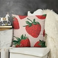 thumbnail image 2 of SHANXI Cute Fruit Summer Illustration Art Fruit Pillow Covers Pillowcases Home Decor Bed Couch Sofa Office Living Room Cushion 20x20in, 2 of 5