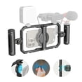 thumbnail image 1 of SmallRig Universal Quick Release Phone Cage Kit Basic, Aluminum Smartphone Video Rig Kit with Wireless Control Dual Handles and P, 1 of 8