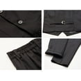 thumbnail image 5 of ETHAN Black Handsome Toddler Boys Wedding Suit Black Little Boys Suit Dresses Size 4, 5 of 7