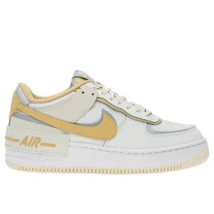 Women's Size 9 - Nike Air Force 1 Low Shadow (DV7449-100) Summit White/Wolf Grey/Pure Platinum/Sesame