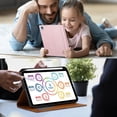 thumbnail image 5 of Flip Case for Apple iPad 11th 10th Generation 2025 2022 10.9", Pencil Holder Smart Cover Auto Sleep Wake Protective Documents Pocket Stand Snap Closure Case for iPad 11th 10th Gen 10.9 Inch, Rosegold, 5 of 7