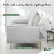 thumbnail image 3 of Sofá Cama Reclinable Para 3 Personas Poliéster Tipo Terciopelo Kingshouse gris, 3 of 8