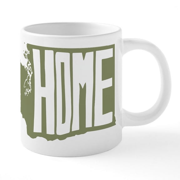 CafePress - Washington Home - 20 Oz White Ceramic Mega Mug