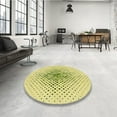 thumbnail image 4 of Ahgly Company Machine Washable Indoor Round Transitional Green Area Rugs, 8' Round, 4 of 7